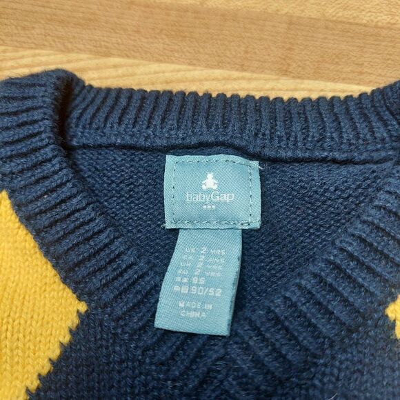 Kids Boys Baby Gap Argyle Sweater - Picture 4 of 7
